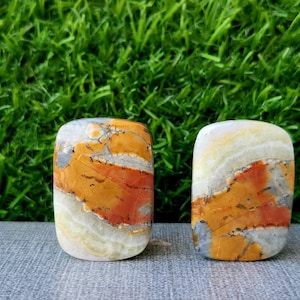 Unique And Beautiful Maligano Jasper Earring Pairs - High And Rare Quality Natural Stone Jewelry Fashion Gift 34x23mm 99.95ct