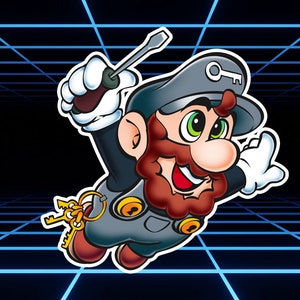 Super Locksmith Guy Sticker