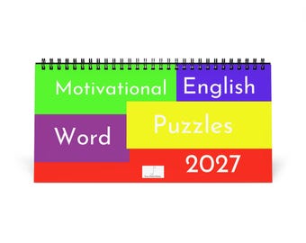 Motivational English Word Puzzles Desk Calendar 2027