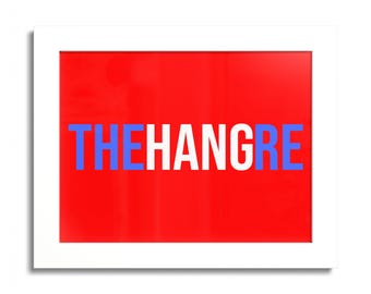 Hang In There Word Puzzle Poster | Motivational Typography Wall Art