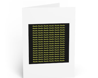 English Word Puzzles Thank you Card: Many Thanks