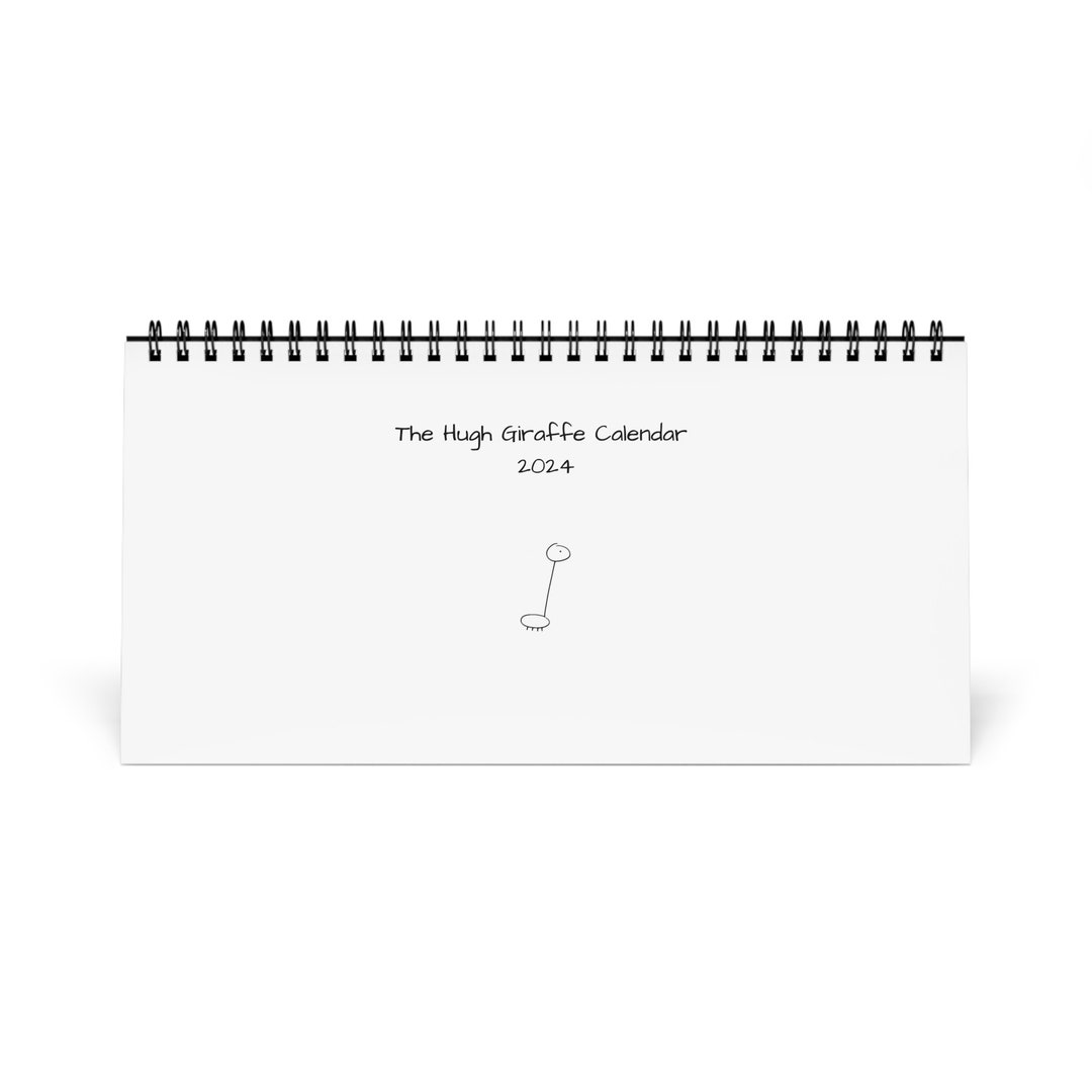 The Hugh Giraffe Desk Calendar 2024 Etsy
