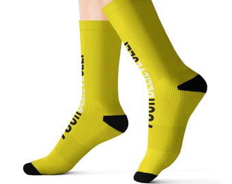Believe in Yourself Word Puzzle Motivational Socks