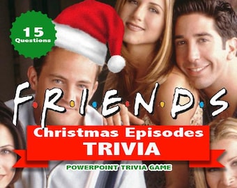Juego de trivia de episodios navideños de FRIENDS (PowerPoint)