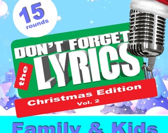 Volume 2! Kids and Family! Don't Forget the Lyrics of these Christmas Classics!  Fund for everyone! Play the song and sing along!
