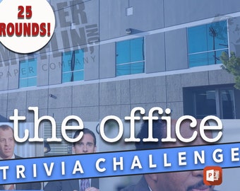 El desafío de trivia de la oficina, juego de PowerPoint sobre programas de televisión