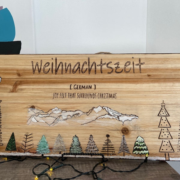 Weihnachtenkunst | Pyrographie | Holzkunst