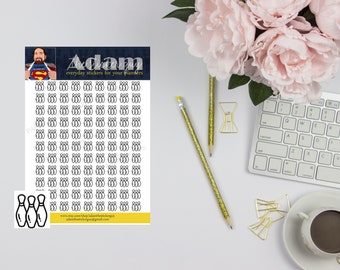 Bowling pins - Mini Icon Planner Stickers