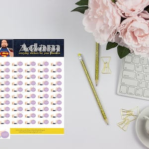 Exercise Planner Stickers - Female Exercise Ball