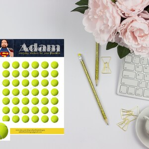 Sport Planner Stickers - Tennisbal.