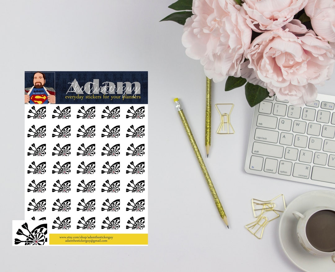 Dart Line Sticker Darts - Sports Planner Stickers - Etsy