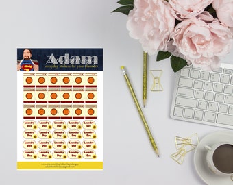 Cleaning Planner Stickers - Wasdag en Wasserij / Wasmachine.