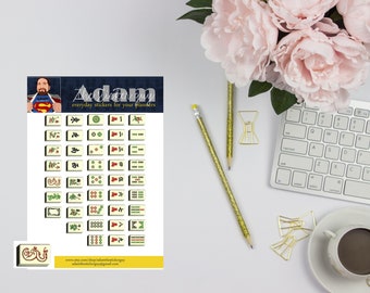 Mahjong Tegels - Herinnering Planner Stickers
