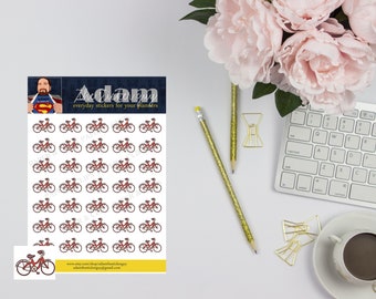 Sport planner Stickers - Fiets.