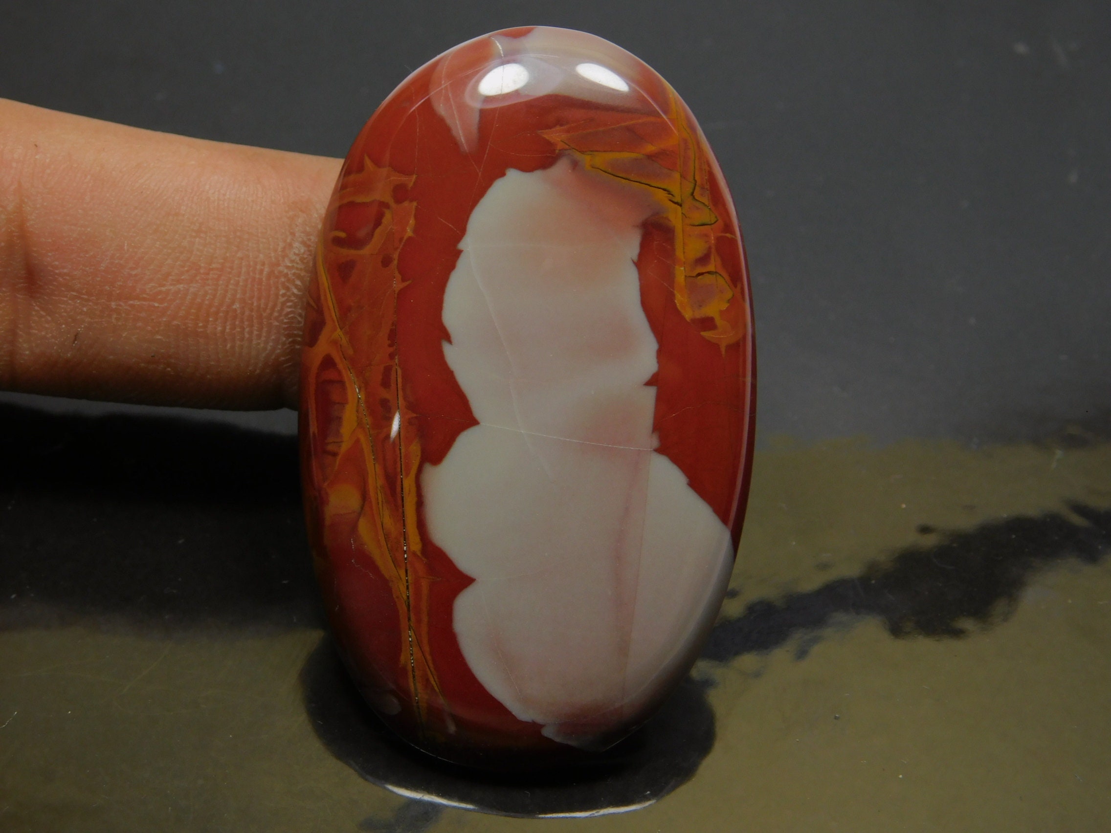 Natural Noreena Jasper Cabochon Top Quality hand Polish Loose stone Semi precious Jewellery making Noreena Jasper 49 Ct 41 X 26 mm #1182