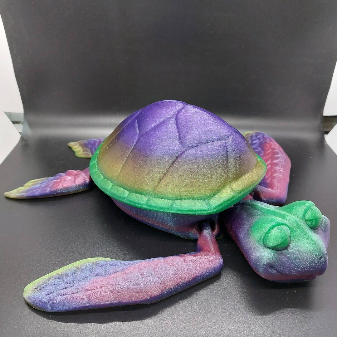 HUGE Articulating Lidded Sea Turtle Box the Perfect Gift for Etsy