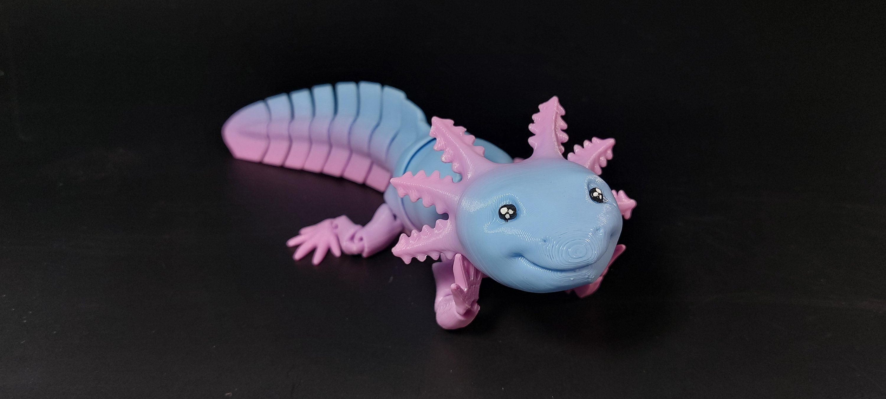 Axolotl 3D Printed Articulating Flexi Desktop Pet Fidget Etsy