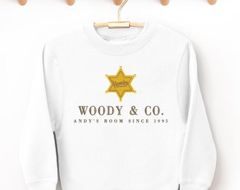 Youth Woody Sweatshirt, Embroidered Woody Sweatshirt, Woody Sweatshirt, Kids Woody Sweater, Kids Woody Sweatshirt, Kids