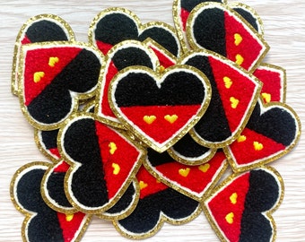 Mickey Heart Patch, Chenille Disney Patch, Mickey Patch, Iron on Patch, Chenille Patch