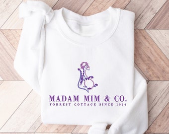 Madam Mim Sweatshirt, Embroidered Madam Mim Sweatshirt, Villain Sweatshirt, Embroidered Sweatshirt, Madam Mim