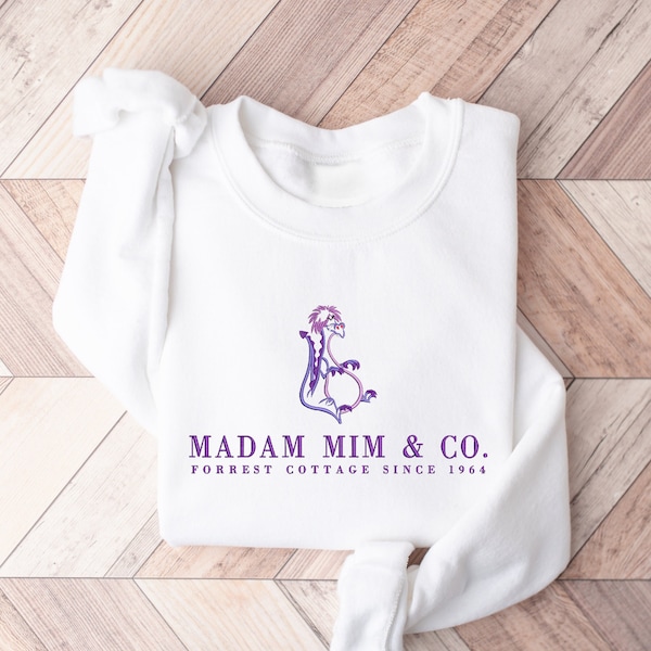 Madam Mim Sweatshirt, Embroidered Madam Mim Sweatshirt, Villain Sweatshirt, Embroidered Sweatshirt, Madam Mim