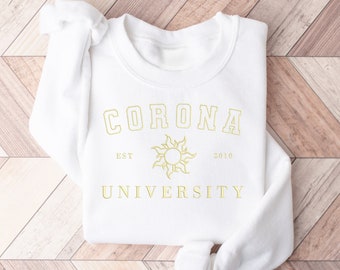 Rapunzel Sweatshirt, Embroidered Princess Sweatshirt, Princess Sweatshirt, Embroidered Sweatshirt, University Sweatshirt