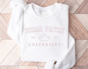 Sleeping Beauty Sweatshirt, Embroidered Princess Sweatshirt, Princess Sweatshirt, Embroidered Sweatshirt, University Sweatshirt