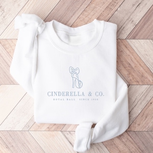 Cinderella Company Est. 1950 Sweatshirt, Embroidered Princess Sweatshirt, Princess Sweatshirt, Embroidered Sweatshirt, Cinderella & Co