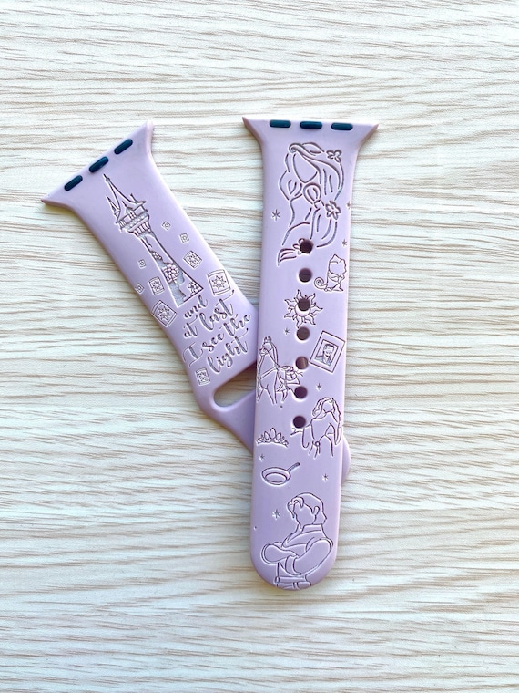 Rapunzel Watchband Engraved Watch Band Tangled Watchband Disney Watch Band Engraved Apple Watchband Apple Watch Band