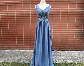Steel Blue Dress | Etsy
