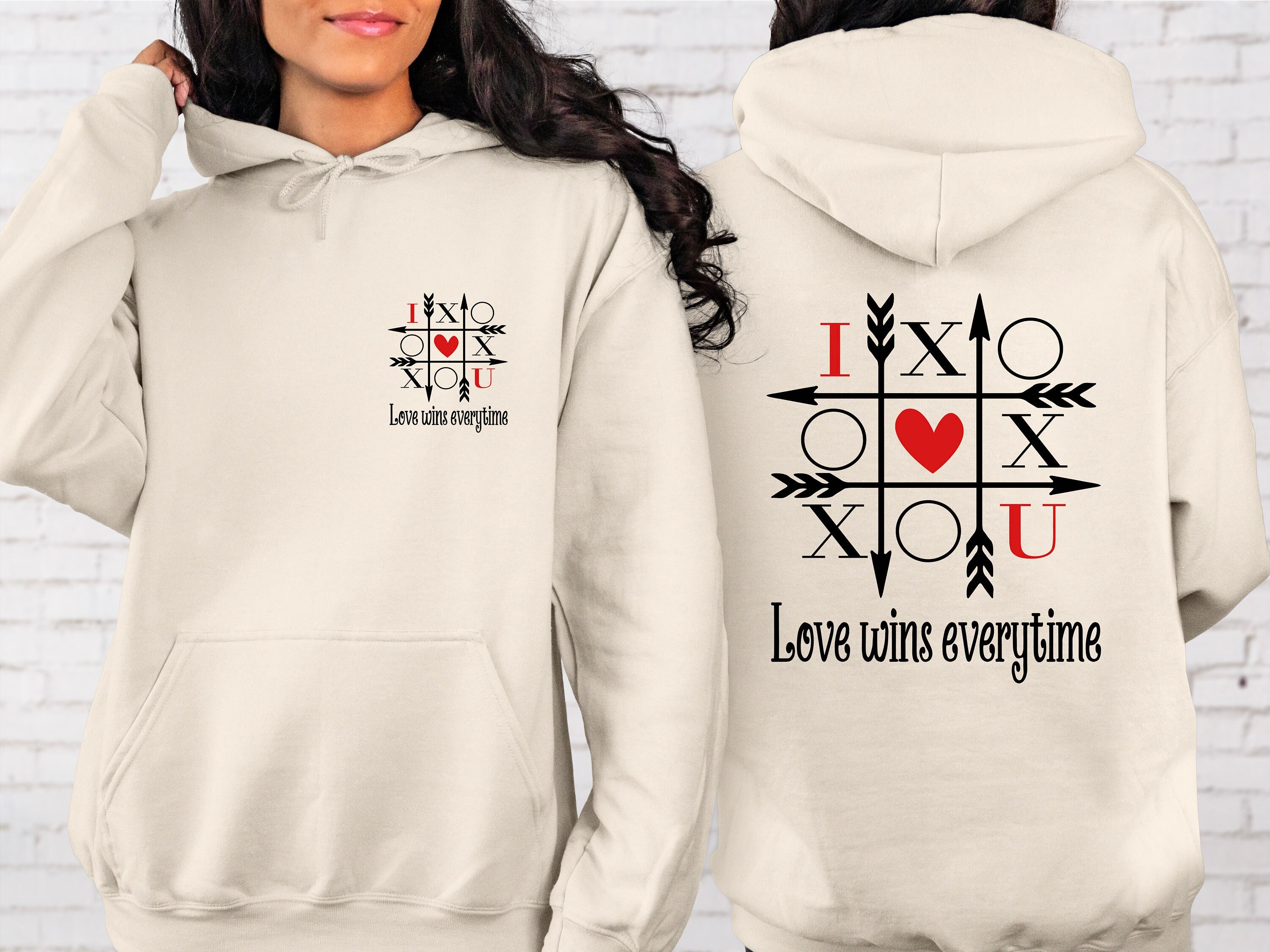 Love Wins Everytime Hoodie Love Arrows Hoodie Valentine - Etsy