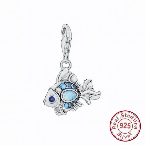 3 Charms Breloques Poisson Métal Argenté - Pour Bracelet Bijoux Ou Perles, Neufs