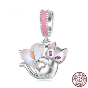 Charm pendant silver 925, cat, Sailor Moon cat, jewelry gift, charms for bracelets