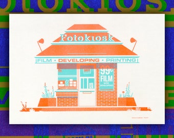 Kiosk #1 - Risograph Print