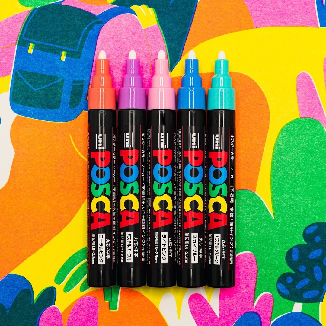 Japanese Posca Pen Set Etsy
