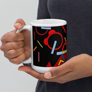 Day Into Night Abstract Glossy Coffee Mug