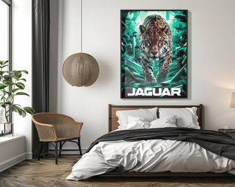 Jaguar Wall Art | Digital Download Jungle Animal Poster | Bundle