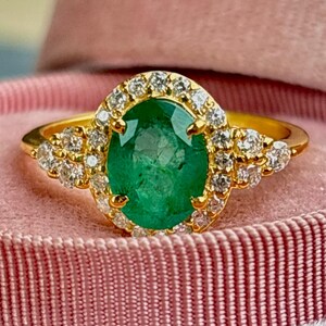 Emerald wedding Ring, Dainty Emerald Ring, May Birthstone Minimalist Ring, Gift for Her, Gemstone Ring Promise Ring Engagement ring for her