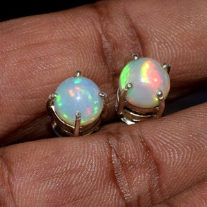 Opal Tropfen Ohrringe, Opal Ohrstecker, Opal Schmuck, Opal baumeln Ohrringe, Opal Ohrstecker weiß Opal Ohrringe, Oktober Birthstone Opal Ohrringe