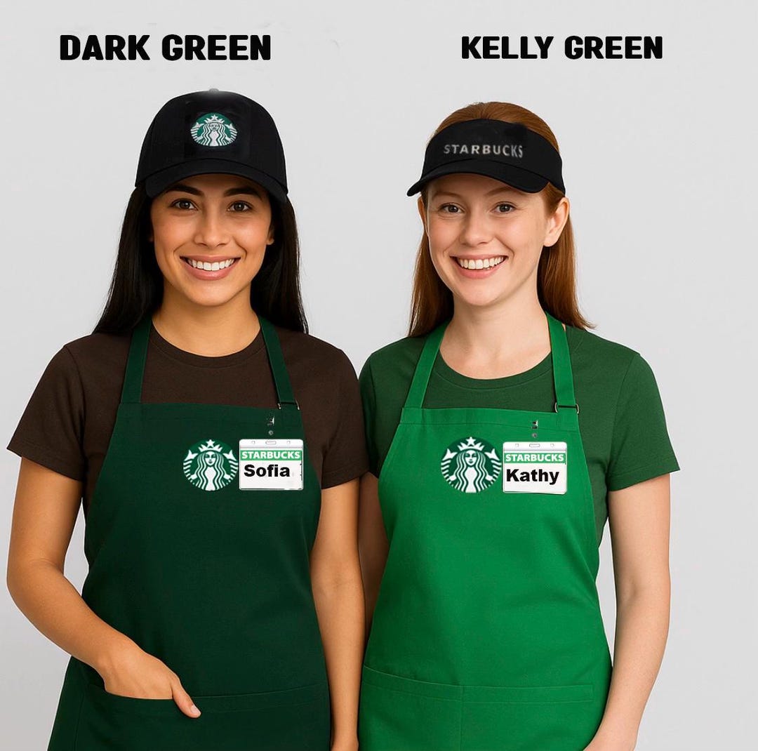 Starbucks Adult Apron | Starbucks Halloween Costume | Adult