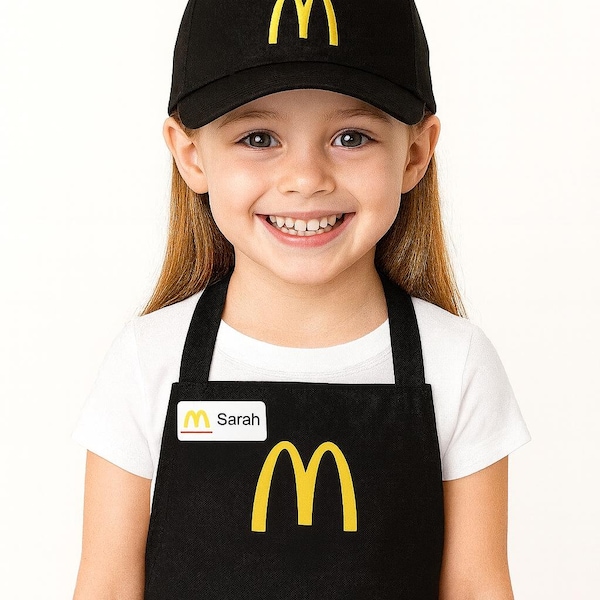 Mc Donalds Halloween costume.  Kids Dress Up | Halloween costume | Kids - Dress Up Set - MC Donalds  pretend play Outfit| Apron or cap