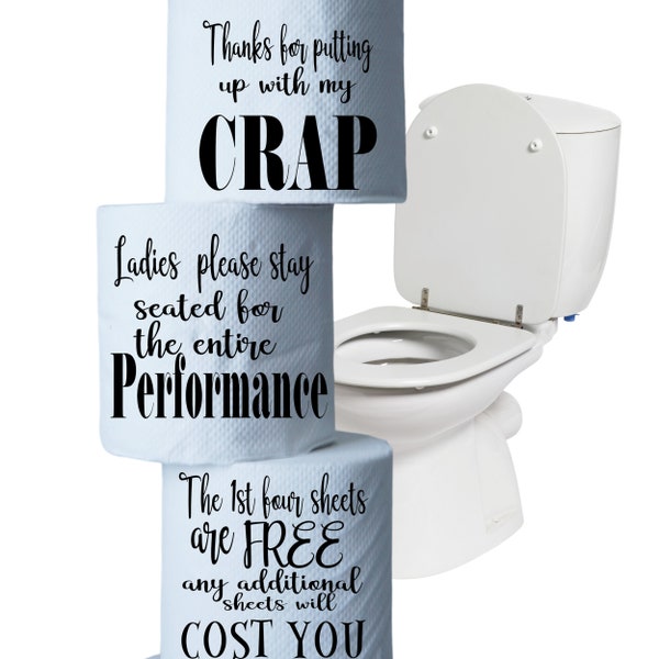 Toilet Paper Humor - Toilet Paper Money Roll - Money in a Roll of Toilet Paper - TP Gift - Gag Gifts