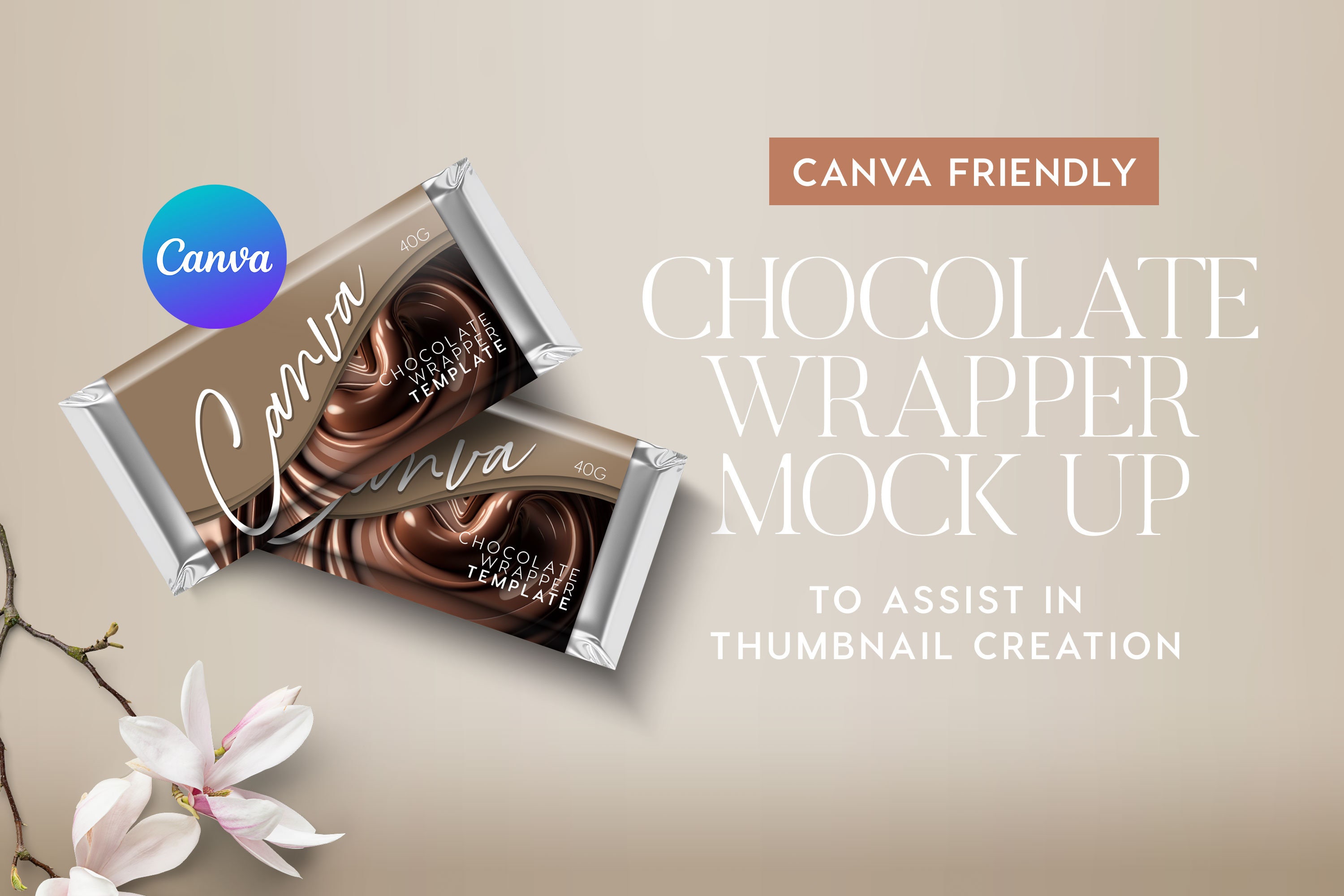 Chocolate Label Mock up, Editable Canva Mock Up, Candy Wrapper Mockup, Theme party favor, Custom Candy Bar, Printable Wrapper, Customizable