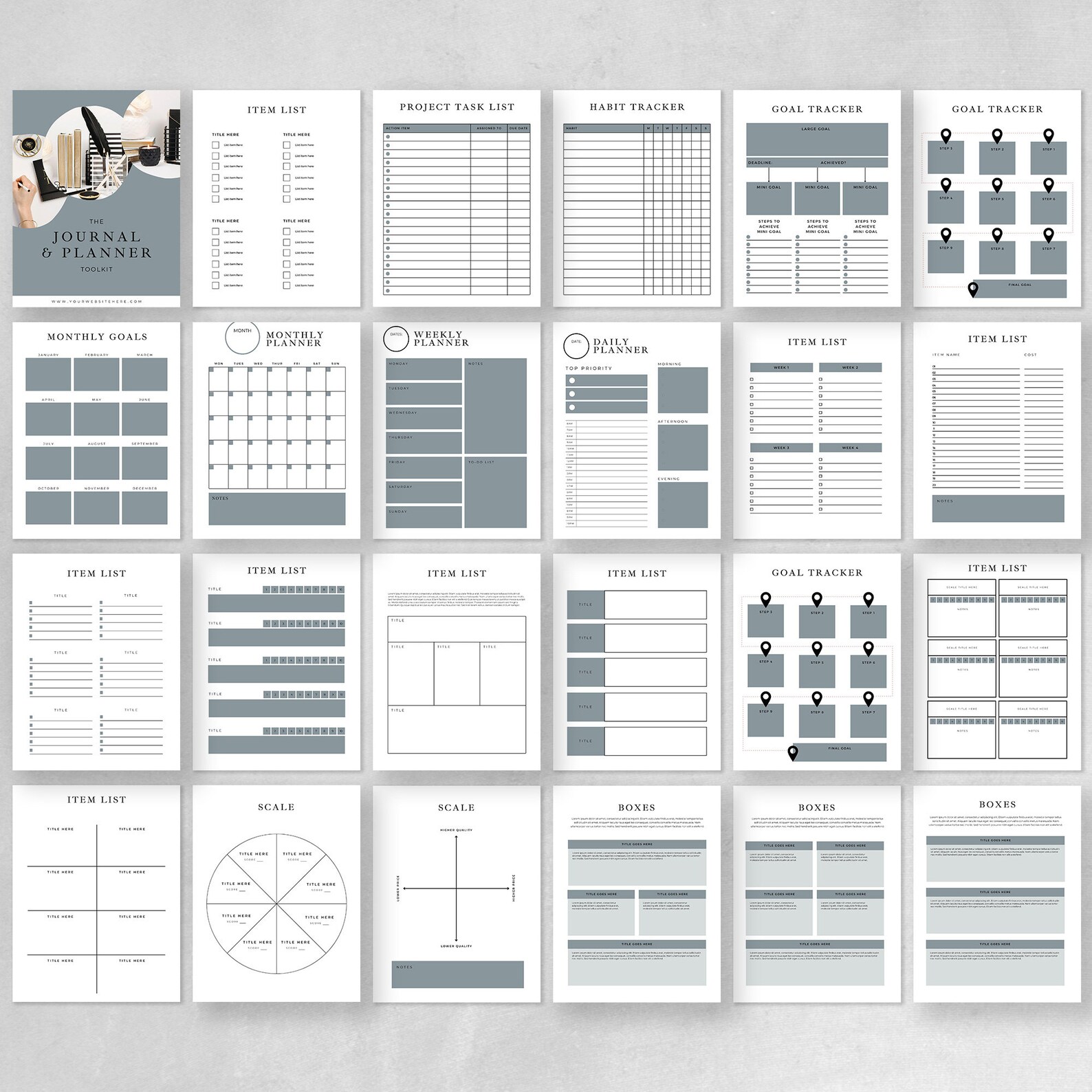 KDP Template Canva INSTANT DOWNLOAD Journal & Planner Template, Make