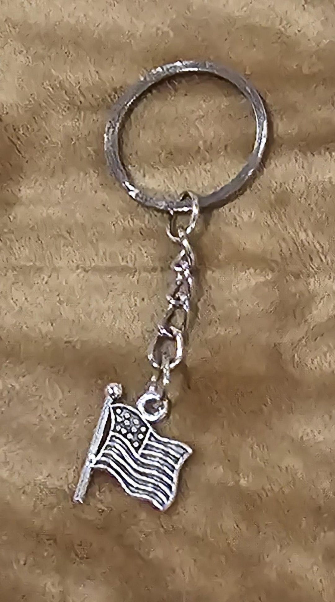 American Flag Keychain - Etsy