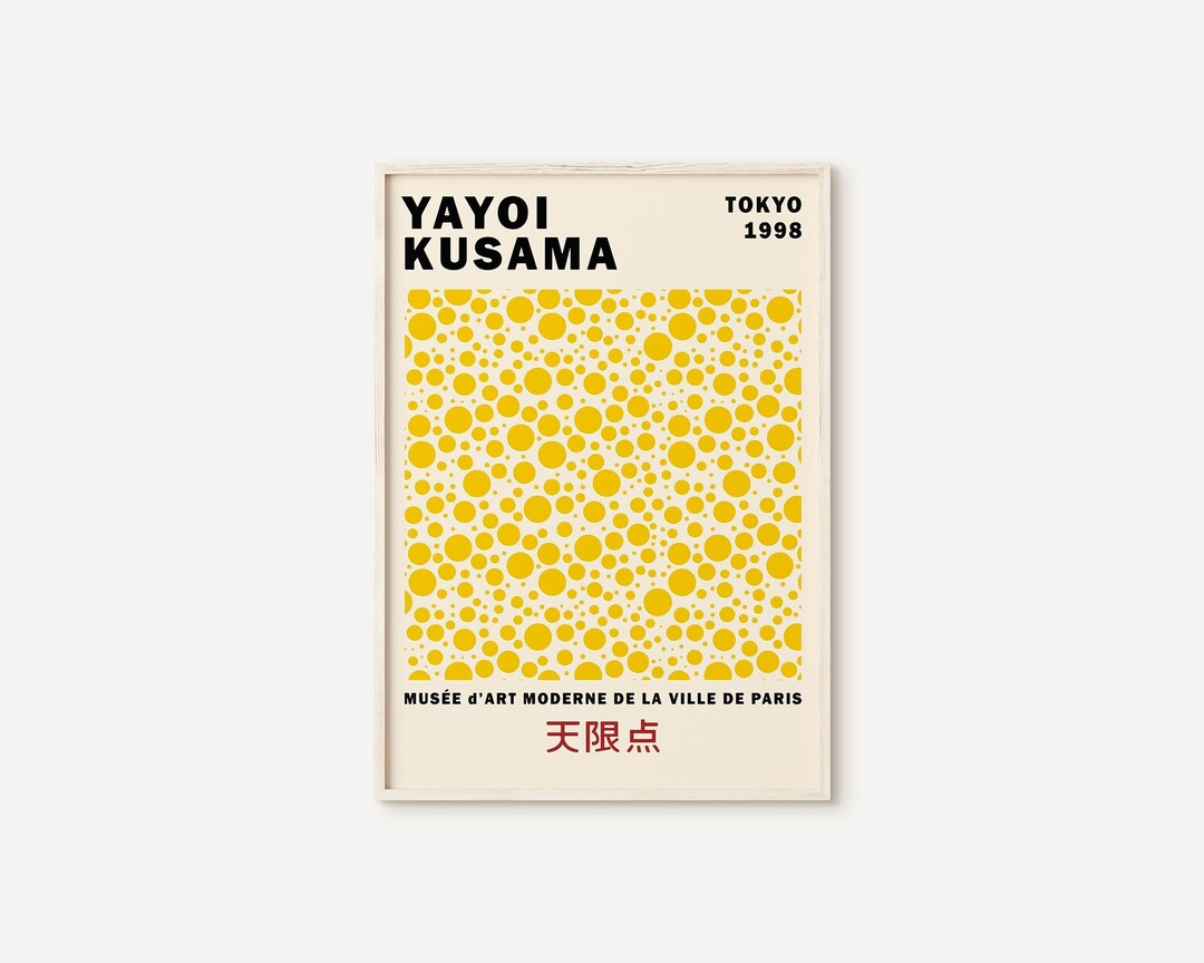 Yayoi Kusama Print Exhibition Poster Japanese Wall Art - Etsy