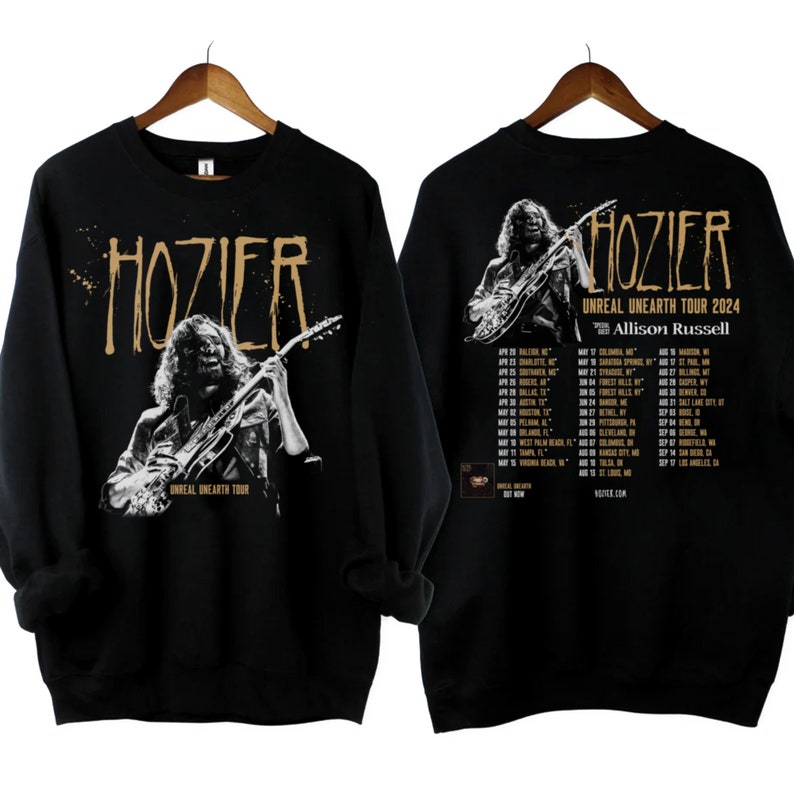 Hozier Tour 2024 Shirt, Hozier Unreal Unearth Tour 2024 Shirt, Hozier
