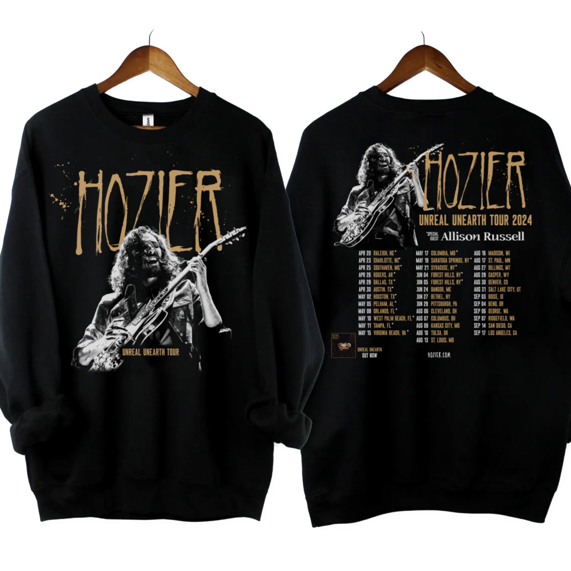 Hozier Tour 2024 Shirt, Hozier Unreal Unearth Tour 2024 Shirt, Hozier