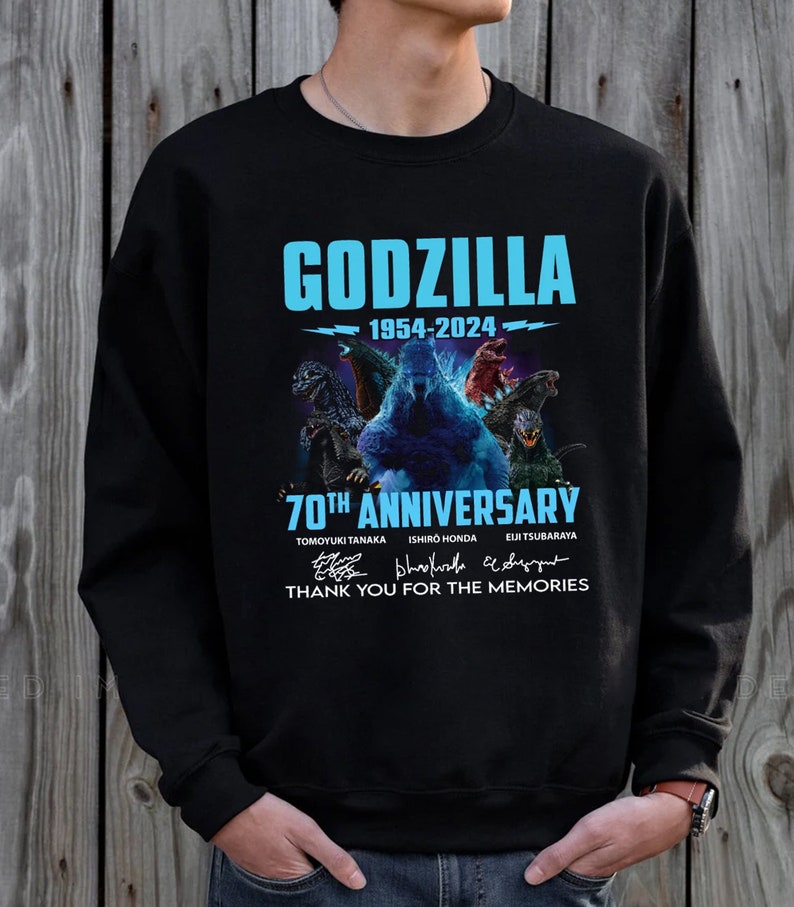 Godzilla 1954 2025 70th Anniversary Thank You for the Memories Shirt, Godzilla Shirt, Godzilla