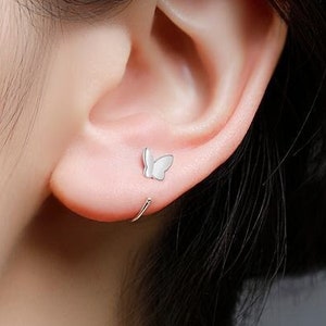 999 Silver Mini Stud Earrings, Tiny Stud Earrings with 9 Different Styles, Minimalist and Elegant Stud Earrings, Hypoallergenic Earrings